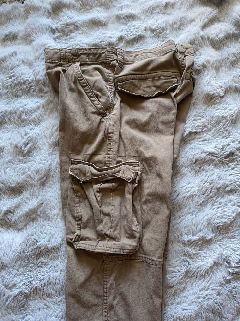 Wrangler Y2K Regular Taper Cargo Pants in Khaki Brown - Picture 4 of 7